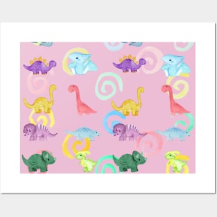 Dinosaur Pattern Posters and Art